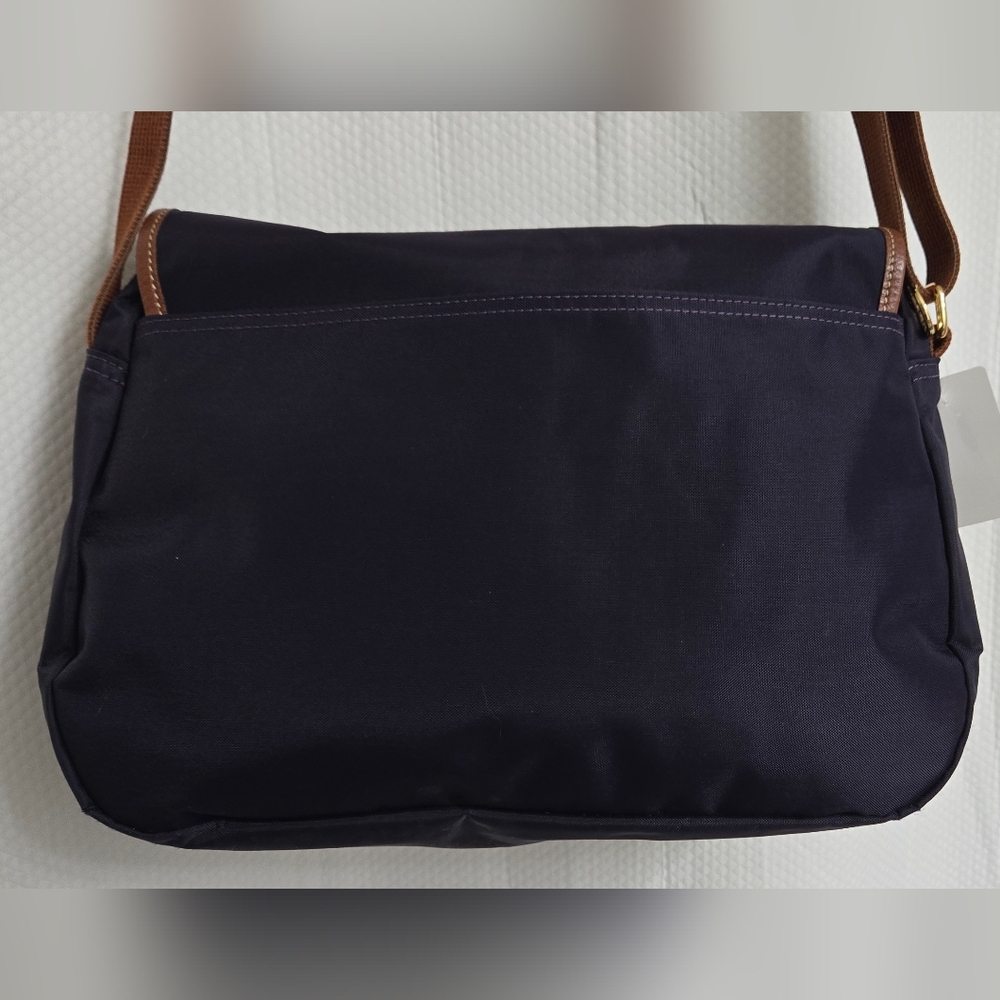 EUC Longchamp Vintage Navy Le Pliage Messenger Cross Body Bag - Picture 3 of 12